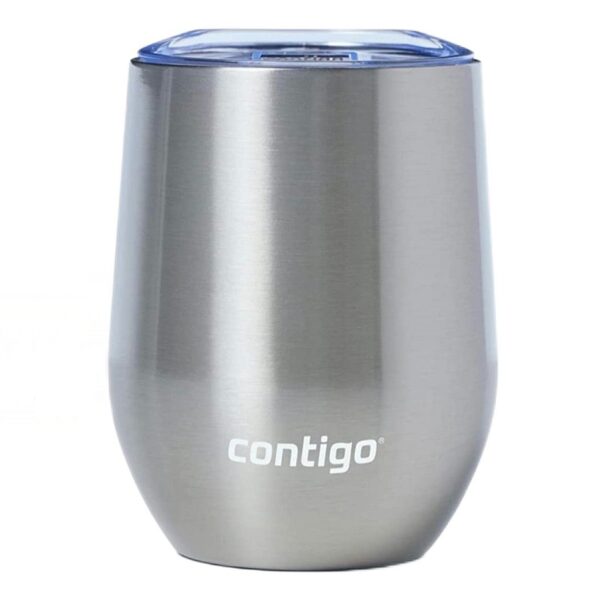 Taza Contigo sin aza plateada 12oz